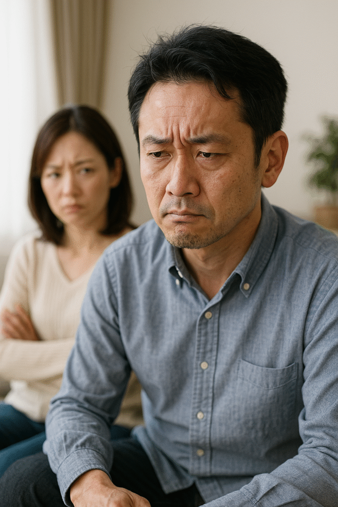 妻にバレて、家庭がギクシャクしてしまった人