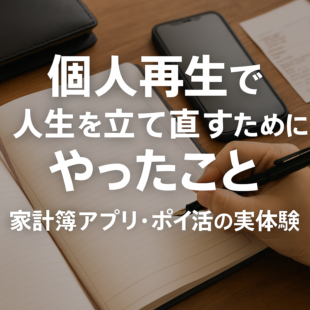 個人再生で人生を立て直すためにやった事