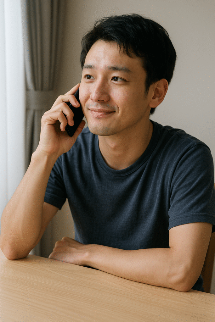 相談して楽になれそうな期待をする男性