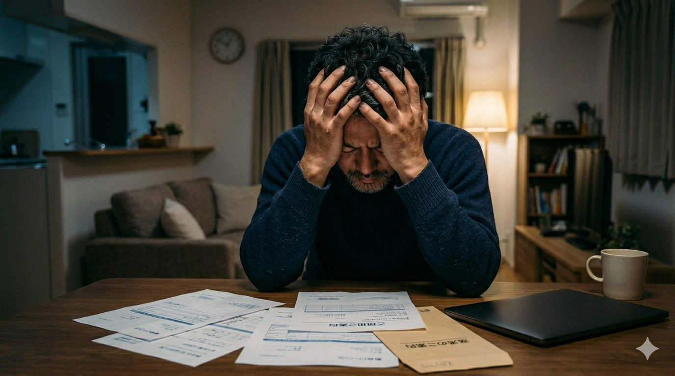 誰に相談すれば良いか悩む男性