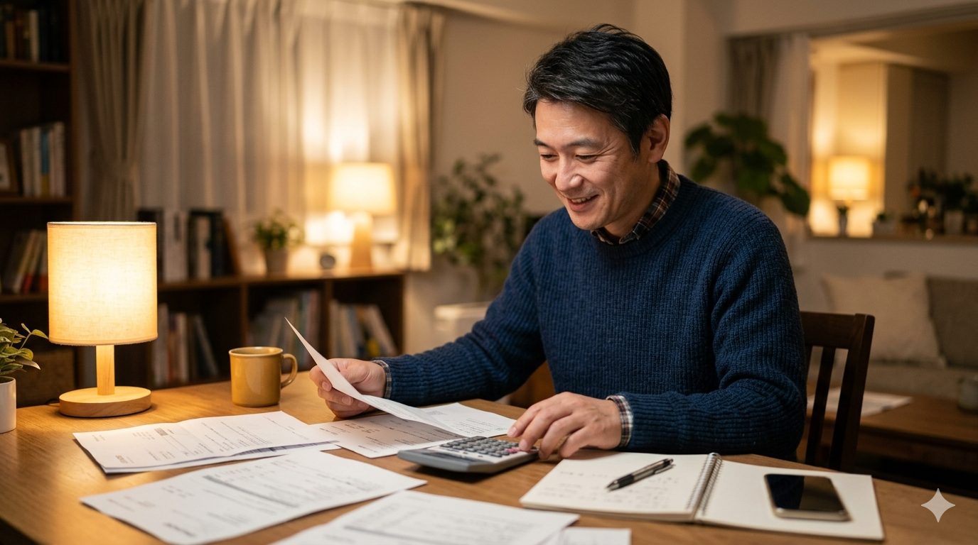 減額シュミレーションで、希望が見えた男性