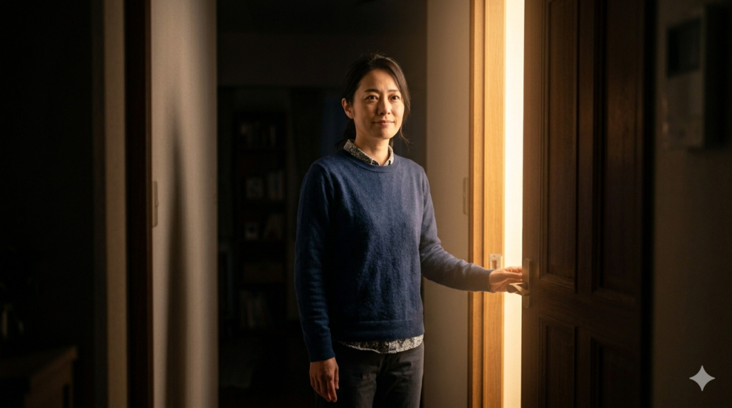 一歩前進できた女性のイメージ