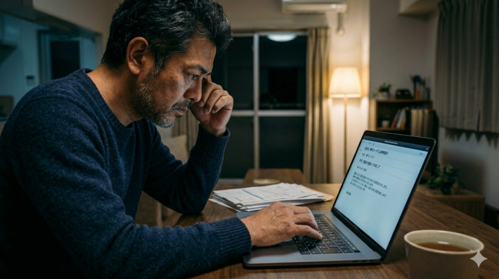 勇気を出してメールする男性